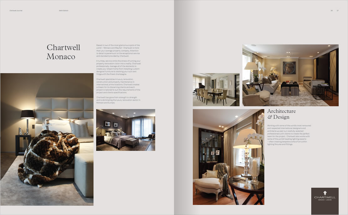 Chartwell journal bespoke magazine design