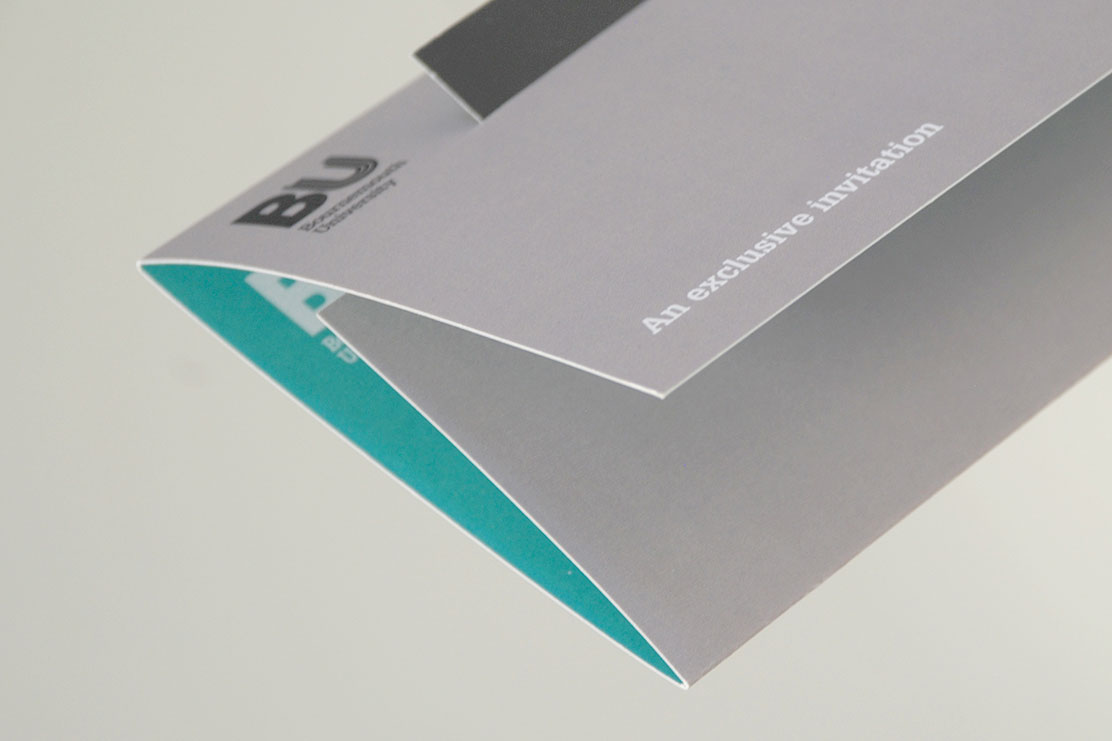 Bournemouth University invitation design