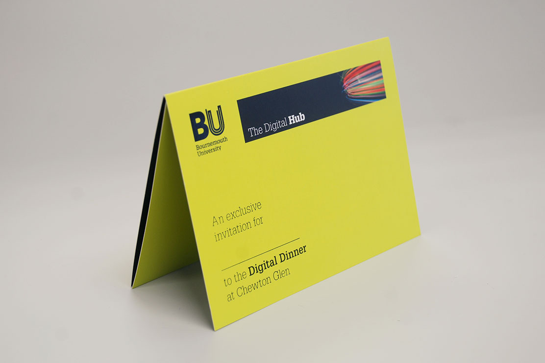 Bournemouth University invitation design